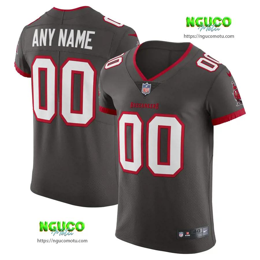  tampa bay buccaneers pewter vapor untouchable elite custom alternate jersey